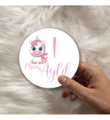 12 Aylık Ahşap Plak Seti Bebek Aylık Fotoğraf Kartları thumbnail 1