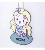 Meşgalem Balık Kız Temalı Kişiye Özel Kapı Süsü thumbnail 2