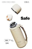 Shotay Durable Çelik Termos Matara 1500Ml Krem - 2