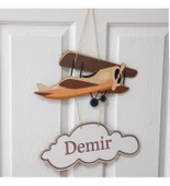 Meşgalem Planör ve Bulut Temalı Kişiye Özel Kapı Süsü thumbnail 2