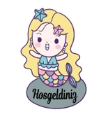 Meşgalem Balık Kız Temalı Kişiye Özel Kapı Süsü thumbnail 3