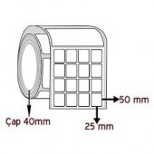 25*50 YAN YANA 4 LÜ TERMAL BARKOD ETİKETİ 1000 SARIM thumbnail 2