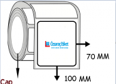 70*100 EKO TERMAL BARKOD ETİKETİ 500 SARIMLI - 1