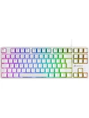 GameBooster G23W Enigma TKL Rainbow Aydınlatmalı Red Switch Mekanik Beyaz Oyun Klavyesi - 1
