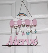 Kız Bebek Ahşap Kapı Süsü thumbnail 2