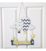 Meşgalem Kapadokya Balonu Temalı Kişiye Özel Kapı Süsü thumbnail 2