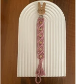 İsme Özel El Yapımı Makrome Emzik Zinciri thumbnail 1