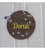 Balon Figürlü Bebek Ahşap Kapı Süsü thumbnail 2