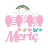 Kız Bebek Ahşap Kapı Süsü thumbnail 3