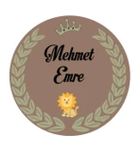 Aslan Figürlü Bebek Ahşap Kapı Süsü thumbnail 3