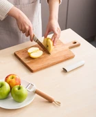 Pinmoo Tasarım Kılıflı Meyve Bıçağı- Krem - 1