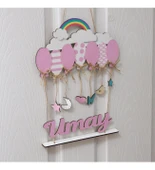 Kız Bebek Ahşap Kapı Süsü thumbnail 1