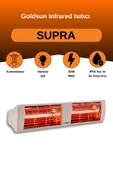 Goldsun Supra 3000 Watt GSS30 Kumandasız Suya Dayanıklı Elektrikli İnfrared Isıtıcı-Beyaz thumbnail 1