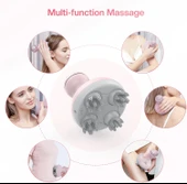 COMFIER Kablosuz Elektrikli Saç Derisi Masaj Cihazı - Pembe - 4