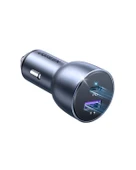 UGREEN 52.5W QC PD Hızlı Araç İçi Şarj Cihazı Çakmaklık Adaptörü 1xUSB-C, 1xUSB-A, Uzay Grisi, 60980 - 1
