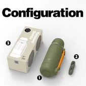 Shotay Durable Çelik Termos Matara 1500Ml Yeşil - 4