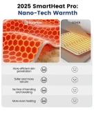 COMFIER Sırt Ağrısı Giderici Isıtma Pedi, El Isıtıcı Cepli Isıtmalı Bel Masaj - Sarı - 3