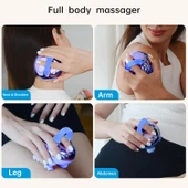 COMFIER 8 Pençeli Su Geçirmez Kablosuz Baş Masajı - Mavi - 4