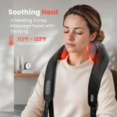 COMFIER Kablosuz Boyun ve Omuz Masaj Aleti - Gri - 4