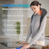 COMFIER Kablosuz Boyun ve Omuz Masaj Aleti - Klasik Siyah - 2