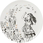 Mikasa x V&A Alice In Wonderland Porselen Fine China 21cm Pasta Tabak Seti 4lü thumbnail 5