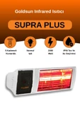 Goldsun Supra Plus 2000 Watt GSS20P Kumandalı Suya Dayanıklı Elektrikli İnfrared Isıtıcı-Beyaz thumbnail 1