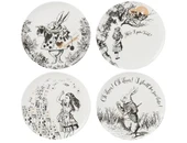 Mikasa x V&A Alice In Wonderland Porselen Fine China 21cm Pasta Tabak Seti 4lü thumbnail 1