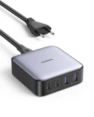 UGREEN Nexode 65W GaN 2 Masaüstü 4 Portlu Hızlı Şarj Cihazı İstasyonu 2xUSB-A, 2xUSB-C, Gri, 90747 - 1