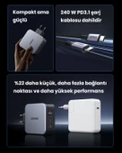 UGREEN Nexode 140W GaN 3 Portlu Hızlı Şarj Cihazı 2xUSB-C, 1xUSB-A QC 4.0 PD 3.1, Uzay Grisi, 90549 - 5