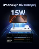 UGREEN 3'ü 1 Arada MagSafe 25W Kablosuz Şarj Standı, 90326 - 8