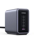UGREEN Nexode 300W GaN 5 Portlu Hızlı Şarj Cihazı İstasyonu, 4xUSB-C, 1xUSB-A, Gri, 90903B - 1
