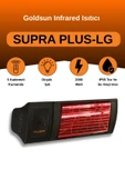 Goldsun Supra Plus 2000 Watt GSS20PLG Düşük Işık Kumandalı Suya Dayanıklı Elektrikli İnfrared Isıtıcı-Siyah thumbnail 1