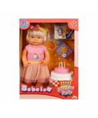Bebelou Doğum Günü Bebeği 40 cm 26212 Pembe Etekli Bebelou - 1