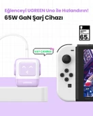 UGREEN Nexode Uno 65W Robot GaN Hızlı Şarj Cihazı, Mor, 35291 - 10