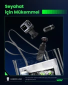 UGREEN Nexode Uno 65W Robot GaN Hızlı Şarj Cihazı 2xUSB-C, 1xUSB-A, Gri, 25685B - 8