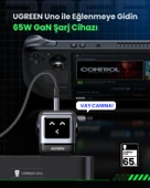 UGREEN Nexode Uno 65W Robot GaN Hızlı Şarj Cihazı 2xUSB-C, 1xUSB-A, Gri, 25685B - 10