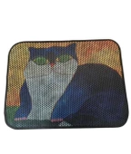 Xxl Büyük Boy 80cm X 60cm Kedi Tuvalet Kabı Önü Kum Toplayıcı Elekli Kedi Halısı Paspası DEKOR - 1
