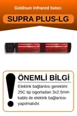 Goldsun Supra Plus 4000 Watt GSS40PLG Düşük Işık Kumandalı Suya Dayanıklı Elektrikli İnfrared Isıtıcı-Siyah thumbnail 2