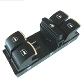 AEM30 0416  Cam Açma Kapama Anahtarı Sürücü Tarafı Dörtlü (Krom Kaplama) Golf VI Passa/  CC Jetta IV Tiguan Touran 05-16 - 1