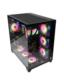 GameBooster GB-G2851BB Sea View USB 3.0, ATX 7 x ARGB Fanlı, Siyah Kasa (PSU Yok) - 5