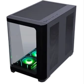 GameBooster GB-G2851BB Sea View USB 3.0, ATX 7 x ARGB Fanlı, Siyah Kasa (PSU Yok) - 3