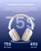 UGREEN HiTune Max5cHibrit Gürültü Aktif Gürültü Engelleyici Kablosuz Kulak Üstü Kulaklık, İpek Beyazı, 35758 - 4