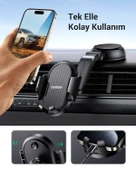 UGREEN Vantuzlu Uzayan Ayarlanabilir Mekanik Telefon Tutucu, Siyah, 20473 thumbnail 5