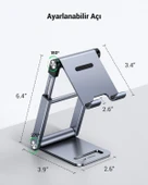 UGREEN Ayarlanabilir Metal Telefon Tutucu Standı, Uzay Grisi, 80708 - 4