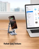 UGREEN Ayarlanabilir Metal Telefon Tutucu Standı, Uzay Grisi, 80708 - 7