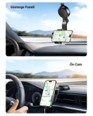 UGREEN Vantuzlu Uzayan Ayarlanabilir Mekanik Telefon Tutucu, Siyah, 20473 thumbnail 3