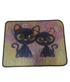 Xxl Büyük Boy 80cm X 60cm Kedi Tuvalet Kabı Önü Kum Toplayıcı Elekli Kedi Halısı Paspası DEKOR - 1