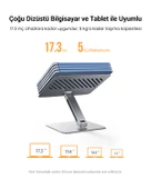 UGREEN Yükseklik ve Açı Ayarlı Alüminyum Tablet Notebook Standı, 40291 - 8