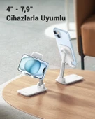 UGREEN Katlanabilir Çok Açılı Yükseklik Ayarlı Telefon Standı, Beyaz, 20434 - 6