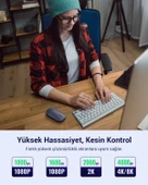 UGREEN 2.4Ghz Sessiz Tuşlu Kablosuz Optik Mouse, Siyah, 90372 - 4